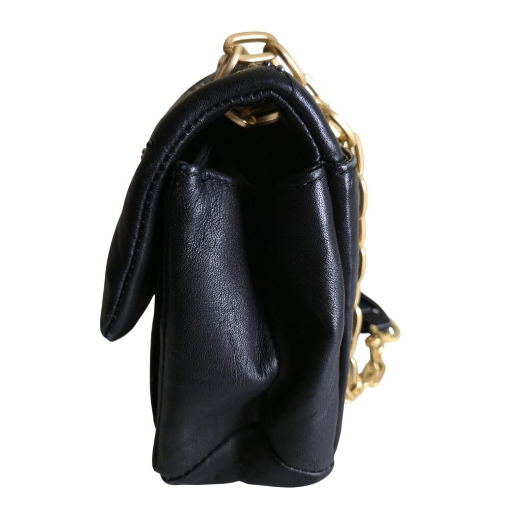 Zadig & Voltaire Ziggy Black Quilted Matelassé Clous Shoulder Bag - Picture 9 of 16